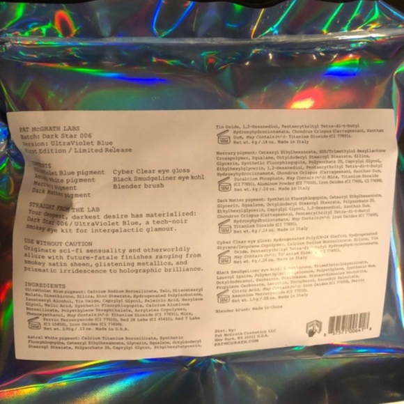 Pat McGrath DARK STAR 006 UVBLUE SET SoldOUT NEW-SEALED - Picture 4 of 8
